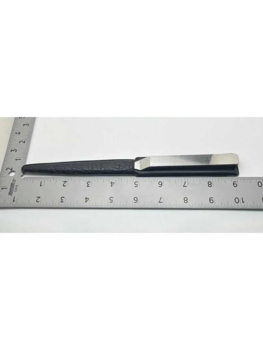 Vintage KRXK AM Radio Letter Opener Rexburg ID Leather Case Stainless Steel
